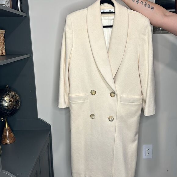 Christian Dior vintage 80’s- 90’s lambswool cream coat - Picture 12 of 12